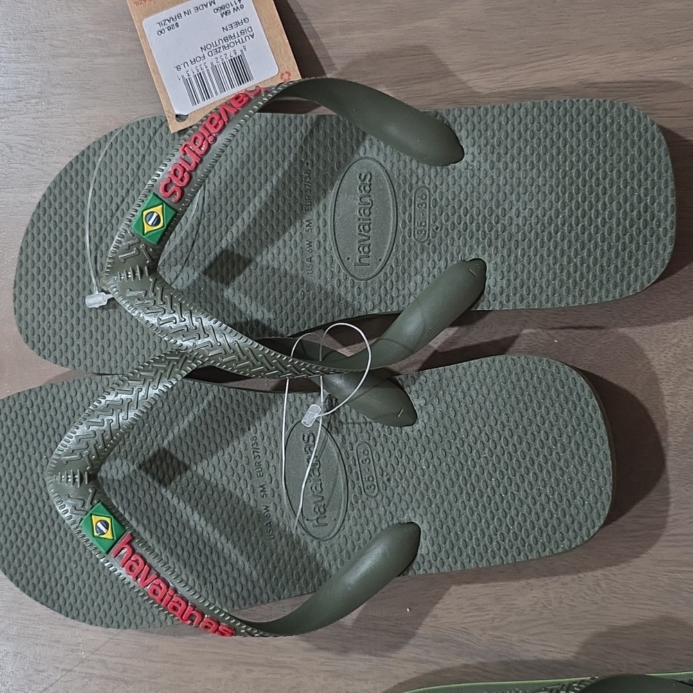 New Havaianas  Flip Flops - Green Size 5/6